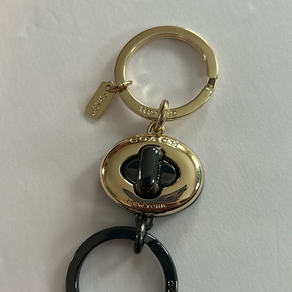 NWOT COACH Black and Gold Dual Keychain Fob
Purse Charm - Picture 2 of 6